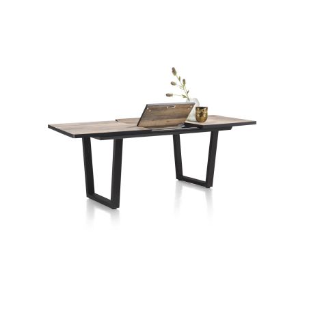 Avalox, table de bar à rallonge 160 (+ 50) x 98 cm - pieds v - Henders and Hazel