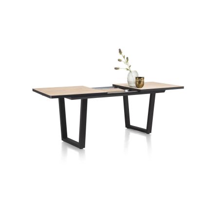 Avalox, table de bar à rallonge 160 (+ 50) x 98 cm - pieds v - Henders and Hazel