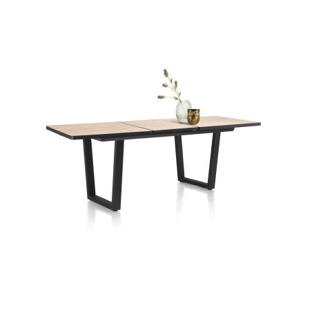 Avalox, table de bar à rallonge 160 (+ 50) x 98 cm - pieds v - Henders and Hazel
