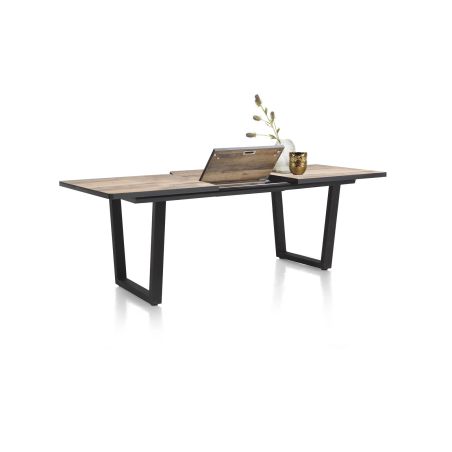 Avalox, table de bar à rallonge 190 (+ 60) x 98 cm - pieds v - Henders and Hazel