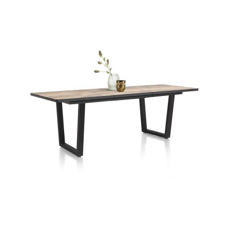 Avalox, table de bar à rallonge 190 (+ 60) x 98 cm - pieds v - Henders and Hazel