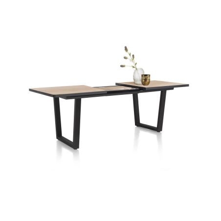 Avalox, table de bar à rallonge 190 (+ 60) x 98 cm - pieds v - Henders and Hazel