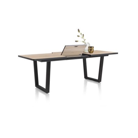 Avalox, table de bar à rallonge 190 (+ 60) x 98 cm - pieds v - Henders and Hazel