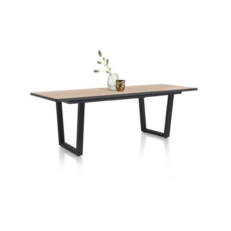 Avalox, table de bar à rallonge 190 (+ 60) x 98 cm - pieds v - Henders and Hazel