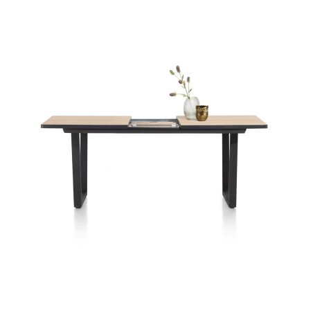 Avalox, table de bar à rallonge 190 (+ 60) x 98 cm - pieds v - Henders and Hazel