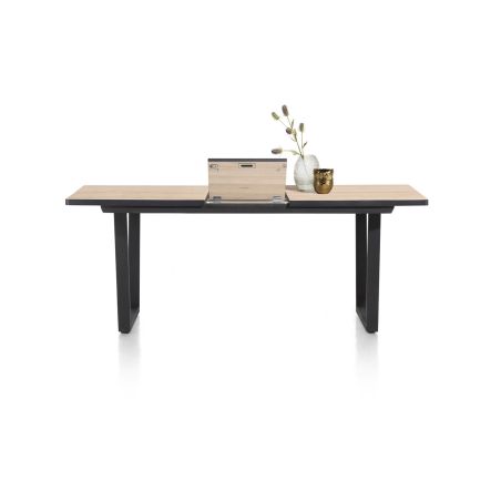 Avalox, table de bar à rallonge 190 (+ 60) x 98 cm - pieds v - Henders and Hazel