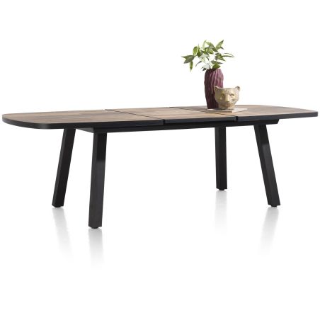 Avalox, table de bar à rallonge ovale 190 (+ 60) x 110 cm - 4 pieds - Henders and Hazel