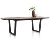 Avalox, table de bar à rallonge ovale 190 (+ 60) x 110 cm - pieds v - Henders and Hazel