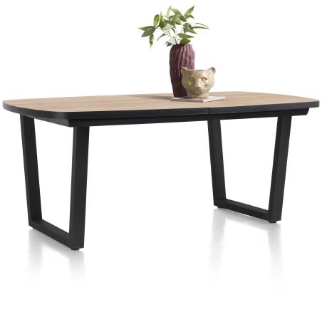 Avalox, table de bar à rallonge ovale 190 (+ 60) x 110 cm - pieds v - Henders and Hazel