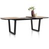 Avalox, table de bar à rallonge ovale 190 (+ 60) x 110 cm - pieds v - Henders and Hazel