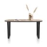 Avalox, table de bar ovale 180 x 110 cm - pieds v - Henders and Hazel