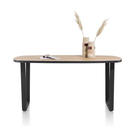 Avalox, table de bar ovale 180 x 110 cm - pieds v - Henders and Hazel