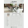 Avalox, table de bar ovale 210 x 110 cm - 4 pieds - Henders and Hazel