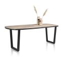 Avalox, table de bar ovale 210 x 110 cm - pieds v - Henders and Hazel