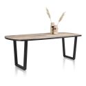 Avalox, table de bar ovale 240 x 110 cm - pieds v - Henders and Hazel