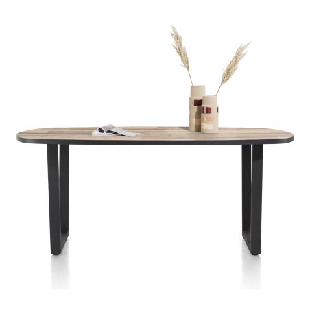 Avalox, table de bar ovale 240 x 110 cm - pieds v - Henders and Hazel