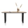 Avalox, table de bar ovale 240 x 110 cm - pieds v - Henders and Hazel