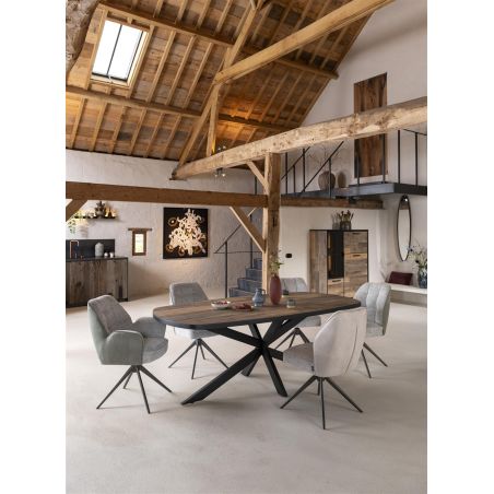 Avalox, table ovale 180 x 110 cm - pied central - Henders and Hazel