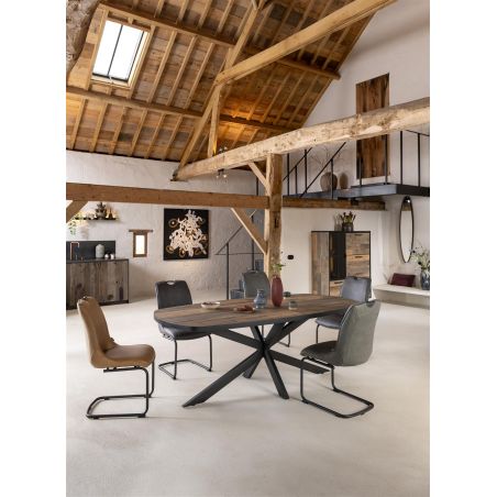 Avalox, table ovale 180 x 110 cm - pied central - Henders and Hazel