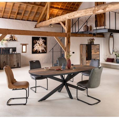 Avalox, table ovale 180 x 110 cm - pied central - Henders and Hazel
