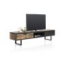 Avalon, meuble tv 200 cm. - 2-tiroirs + 1-niche - Henders&Hazel