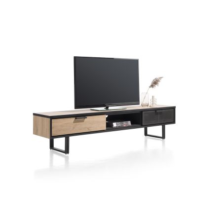 Avalon, meuble tv 200 cm. - 2-tiroirs + 1-niche - Henders&Hazel