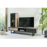 Avalon, meuble tv 200 cm. - 2-tiroirs + 1-niche - Henders&Hazel