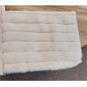 Canapé 3 places fixes DIMITRI 318 cm en tissu velours côtelé crème