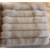 Canapé 2,5 places fixes DIMITRI 224 cm en tissu velours côtelé gris étain