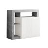 Buffet design 2 portes BURGA BETON 108 cm