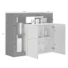 Buffet design 2 portes BURGA BETON 108 cm
