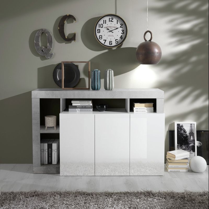 Buffet design 3 portes BURGABETON 146 cm