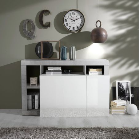 Buffet design 3 portes BURGABETON 146 cm