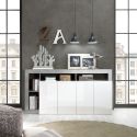 Buffet design 4 portes BURGA BETON 184 cm