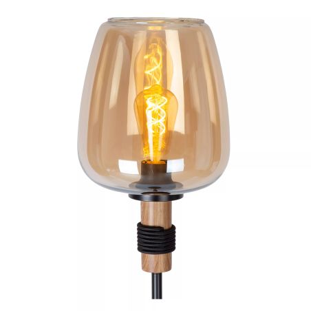 Lampadaire ILONA- Ø 34 cm - 1xE27 - Ambre - de la marque LUCIDE