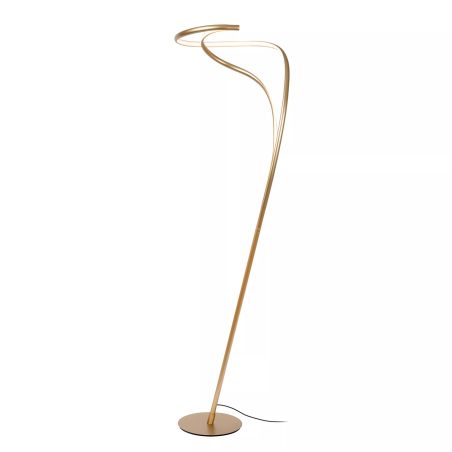 Lampadaire SARDANA - Ø 44 cm - Or Mat / Laiton - de la marque LUCIDE | Premium