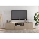 Meuble TV 181 cm JANEIRO CACHEMIRE avec 2 portes 1 tiroir et 1 niche