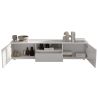 Meuble TV 181 cm JANEIRO BLANC avec 2 portes 1 tiroir et 1 niche
