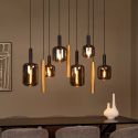Suspension JOANET - 6xE27 - Laiton - de la marque LUCIDE