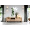 Delmonte, lowboard 200 cm. - 3-portes + 1-tiroir + 1-niche (LED + variateur) - Henders and Hazel