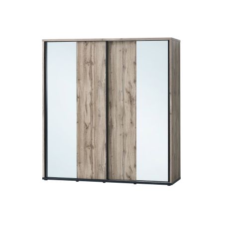 Armoire 200 cm CASPIAN avec 2 portes coulissantes