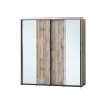 Armoire 200 cm CASPIAN avec 2 portes coulissantes