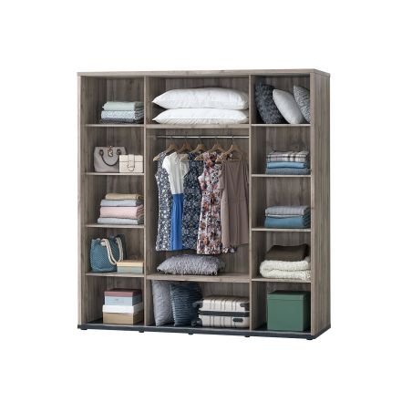 Armoire 200 cm CASPIAN avec 2 portes coulissantes