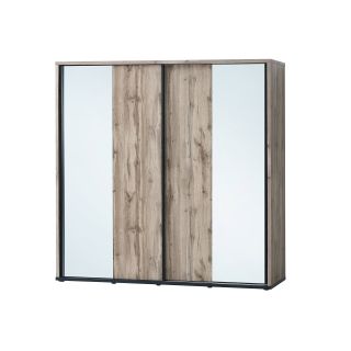 Armoire 240 cm CASPIAN avec 2 portes coulissantes