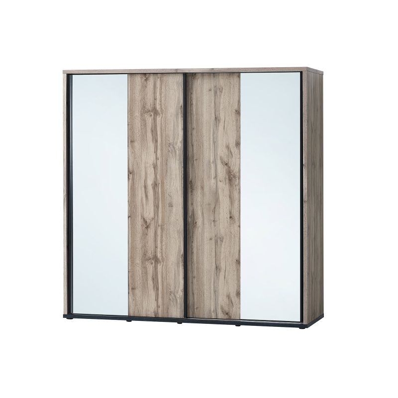 Armoire 240 cm CASPIAN avec 2 portes coulissantes