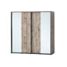 Armoire 240 cm CASPIAN avec 2 portes coulissantes