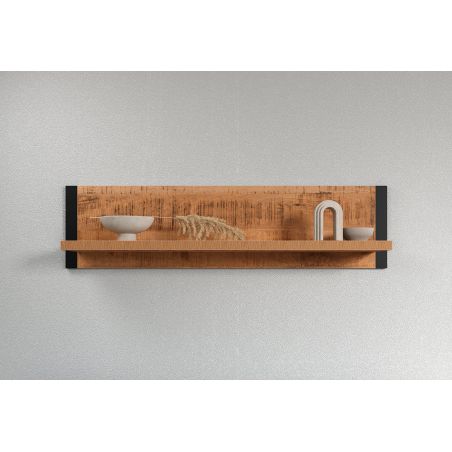 Etagère murale 110 cm MABEL en décor bois de manguier