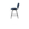 Manou, chaise de bar - off black - tissu Karese - Henders and Hazel