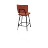 Manou, chaise de bar - off black - tissu Karese - Henders and Hazel