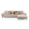 Belluno, 3-places accoudoir gauche + méridienne droite + flex- Derby beige - Henders and Hazel